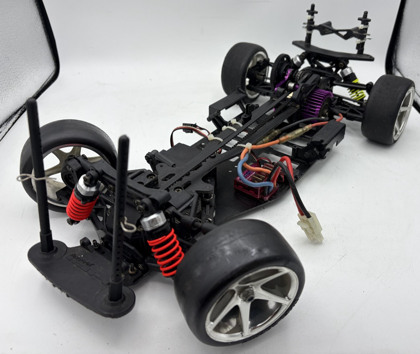 For parts HPI RS4 FRP chassis wheelbase 280mm with motor and ESC