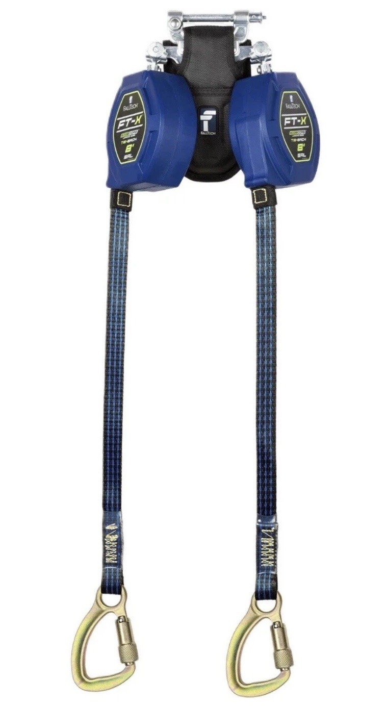 8' FALLTECH 84108TP8 FT-X EdgeCore Twin-leg with Tie-Back Class 2 LE, SRL, Blue