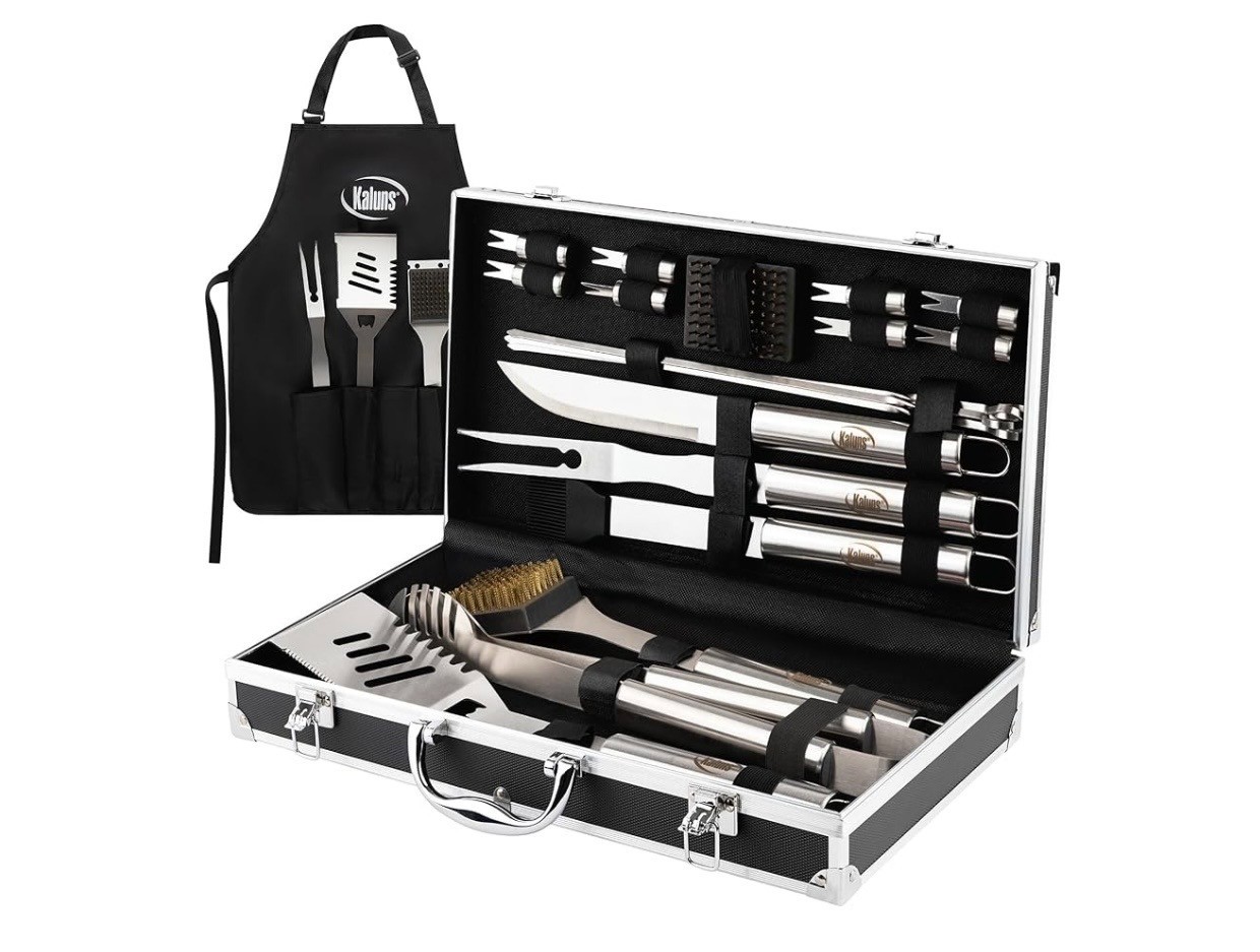Kaluns Grilling Accessories, 21 Piece Bbq Set Heavy Duty Kaluns Grilling Accessories, 21 Piece Bbq Set Heavy Duty