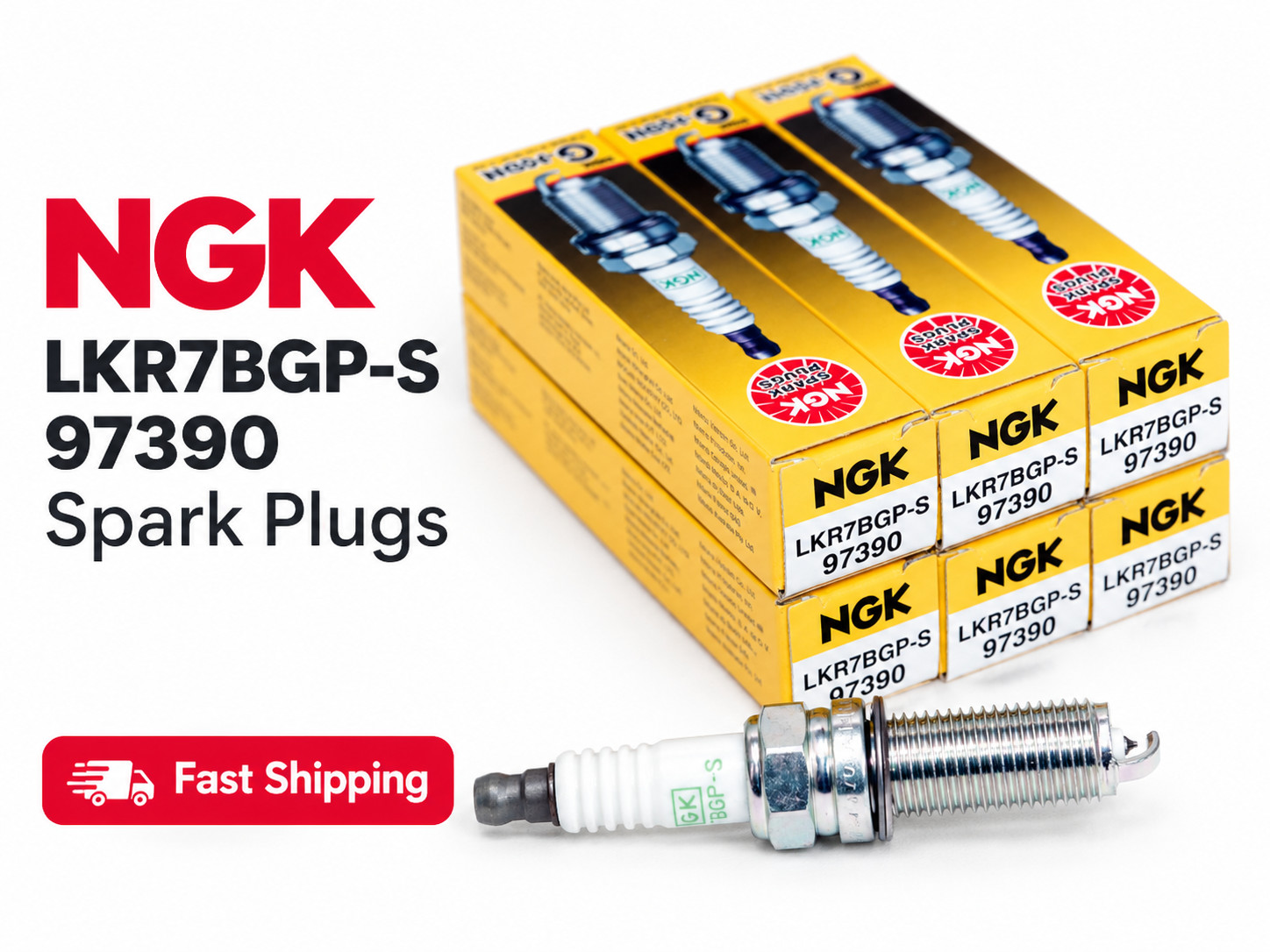 NGK G-Power Platinum 97390 LKR7BGP-S 6 Spark Plugs Honda Accord Pilot V6 Tune-Up