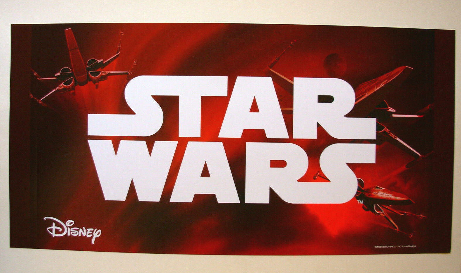 RARE Star Wars Force Awakens Movie Promo Ad Wall Poster Art Limited Walt Disney RARE Star Wars Force Awakens Movie Promo Ad Wall Poster Art Limited Walt Disney