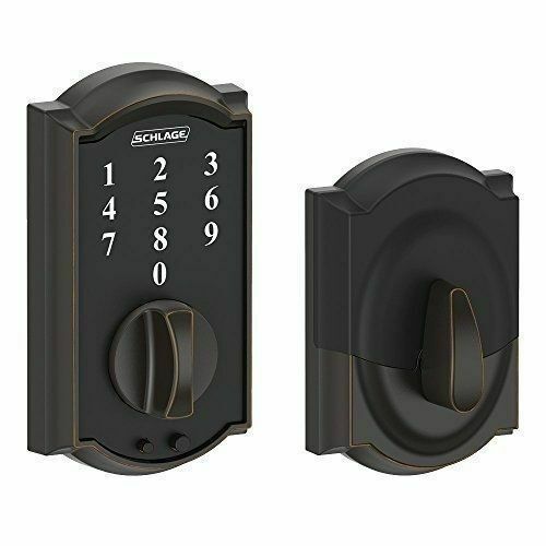 Schlage Touch Aged Bronze Camelot Deadbolt - BE375VCAM716