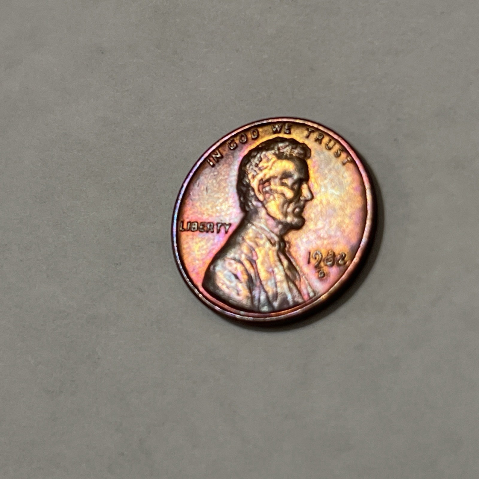 1982 Lincoln Penny Over Polished Error Rare Ungraded Strike Thru Large Date 1982 Lincoln Penny Over Polished Error Rare Ungraded Strike Thru Large Date