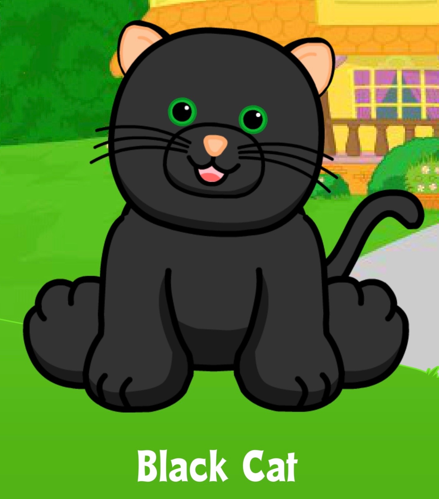 Webkinz Classic Black Cat - hm135 - Virtual Adoption Code Only