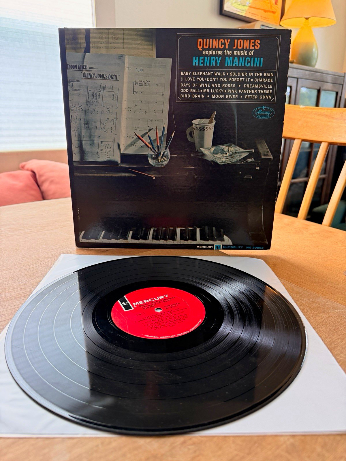Quincy Jones Explores Henry Mancini LP; Mercury MG 20863; 1964 Mono EX/VG+ Quincy Jones Explores Henry Mancini LP; Mercury MG 20863; 1964 Mono EX/VG+