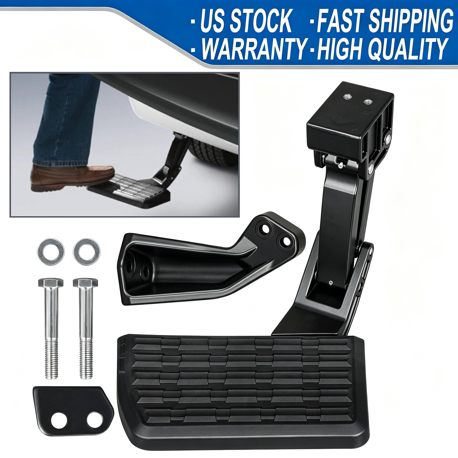 PT392-35100 Folding Bed Step Bumper Tailgate Step For Toyota Tacoma 2012-2023