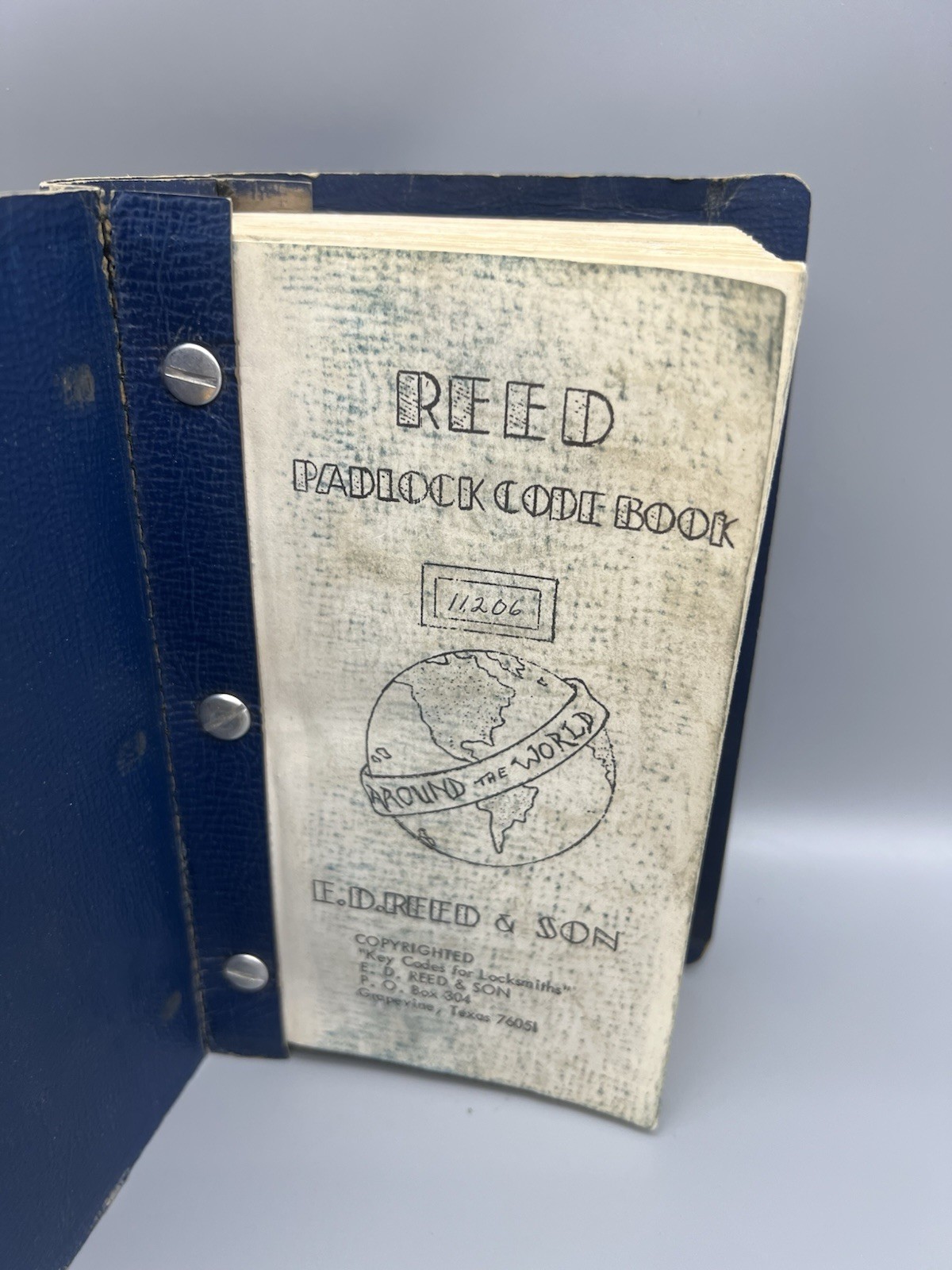 Vintage Reed Padlock Code Book Locksmithing Reference E.D. Reed & Son Binder Vintage Reed Padlock Code Book Locksmithing Reference E.D. Reed & Son Binder