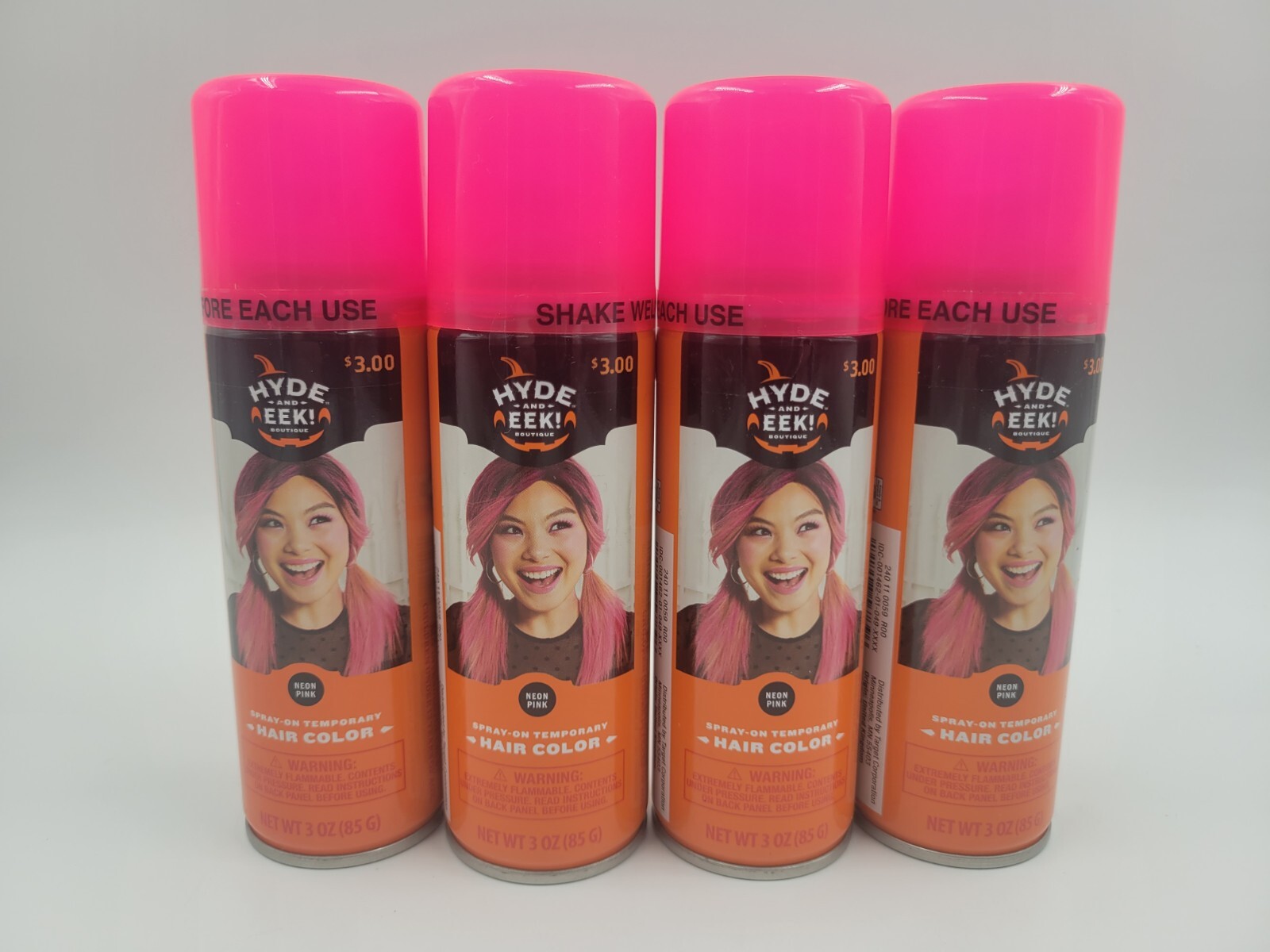 Hyde and EEK Boutique Spray on Temporary Pink Hair Color Lot Of 4 Hyde and EEK Boutique Spray on Temporary Pink Hair Color Lot Of 4