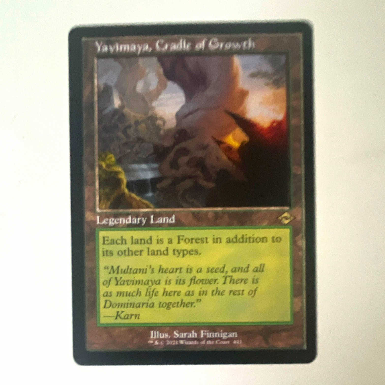 Yavimaya, Cradle of Growth Modern Horizons 2 Retro Frame Rare Regular EN #441 Yavimaya, Cradle of Growth Modern Horizons 2 Retro Frame Rare Regular EN #441