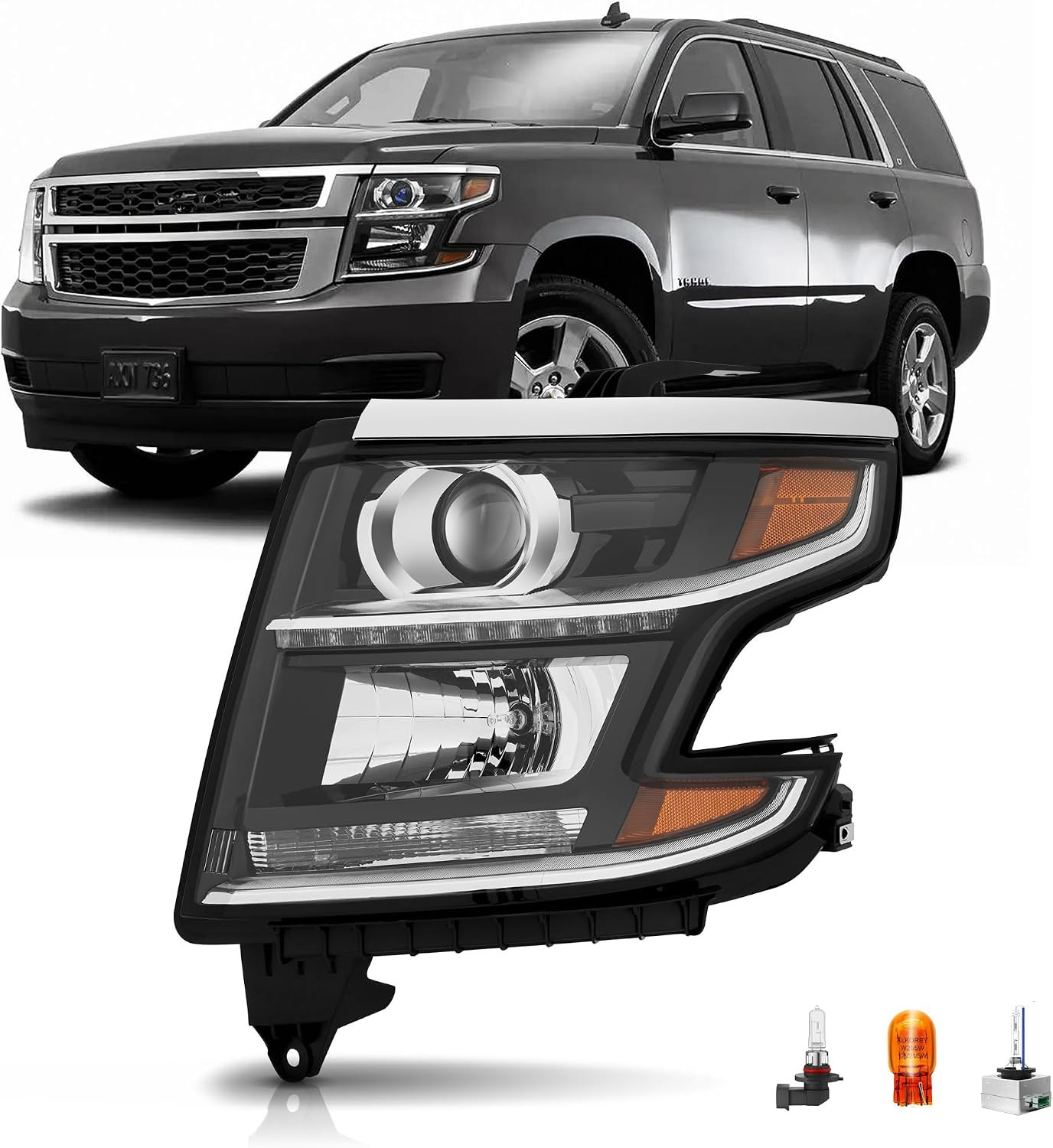 2015-20 Chevy Tahoe Suburban Driver Side HID Headlight Assembly–Compatible 2015-20 Chevy Tahoe Suburban Driver Side HID Headlight Assembly–Compatible