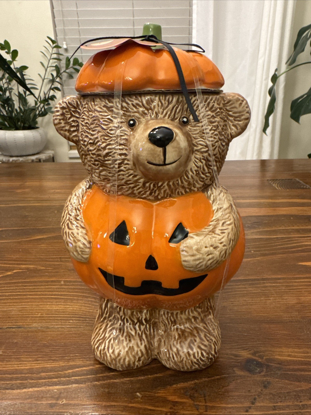 Halloween Creepy Critters Pumpkin Teddy Bear Cookie Jar 10.5 Halloween Creepy Critters Pumpkin Teddy Bear Cookie Jar 10.5