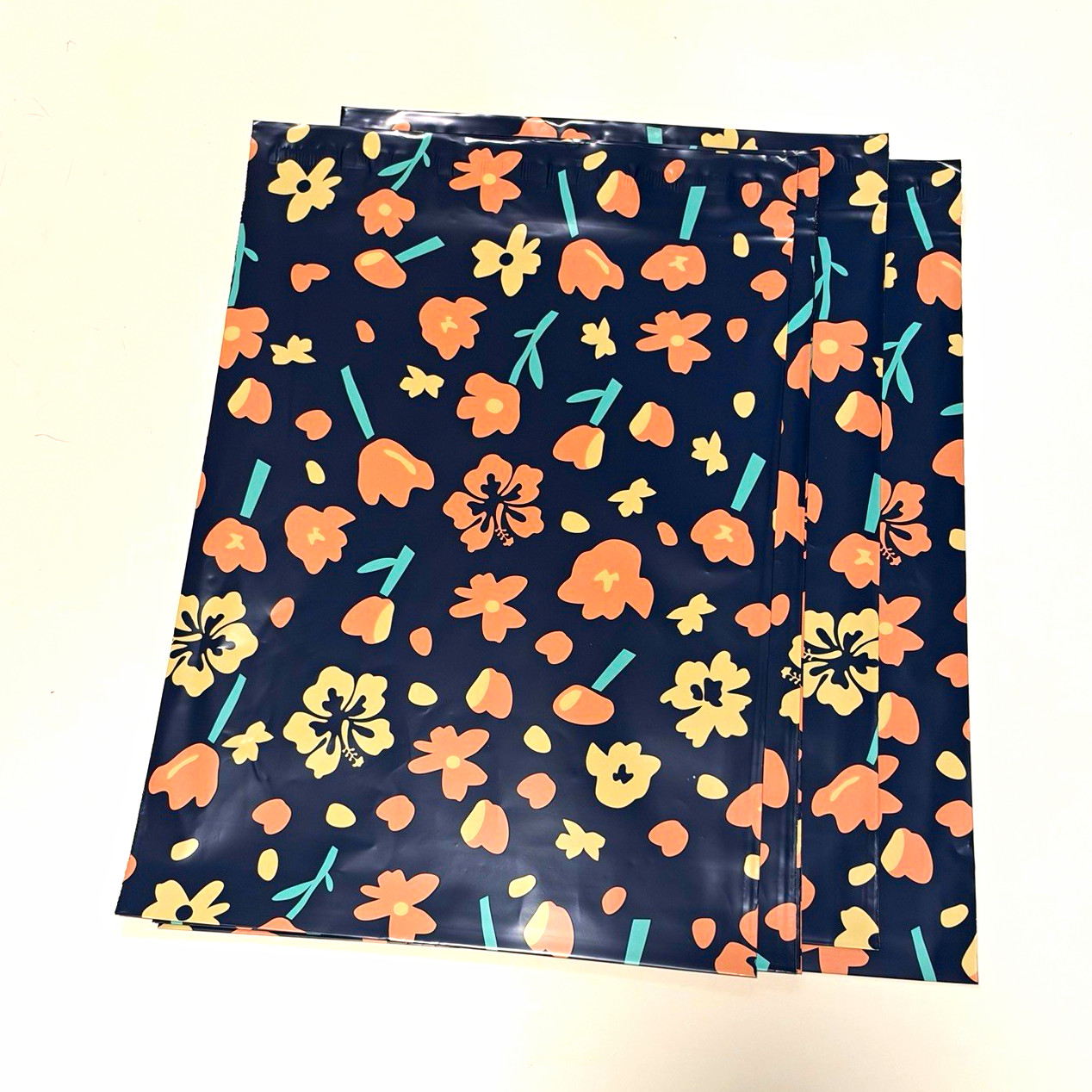 25pcs 10x13” Floral Poly Mailer Shipping Bags Self Seal Navy Blue Pink Teal 25pcs 10x13” Floral Poly Mailer Shipping Bags Self Seal Navy Blue Pink Teal