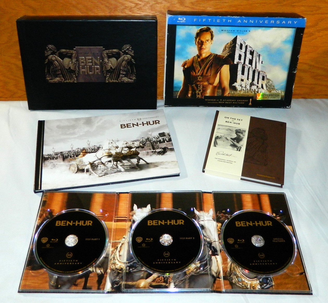 Ben Hur Blu-ray Disc Books Box Set 50th Anniversary  Limited Edition Unused