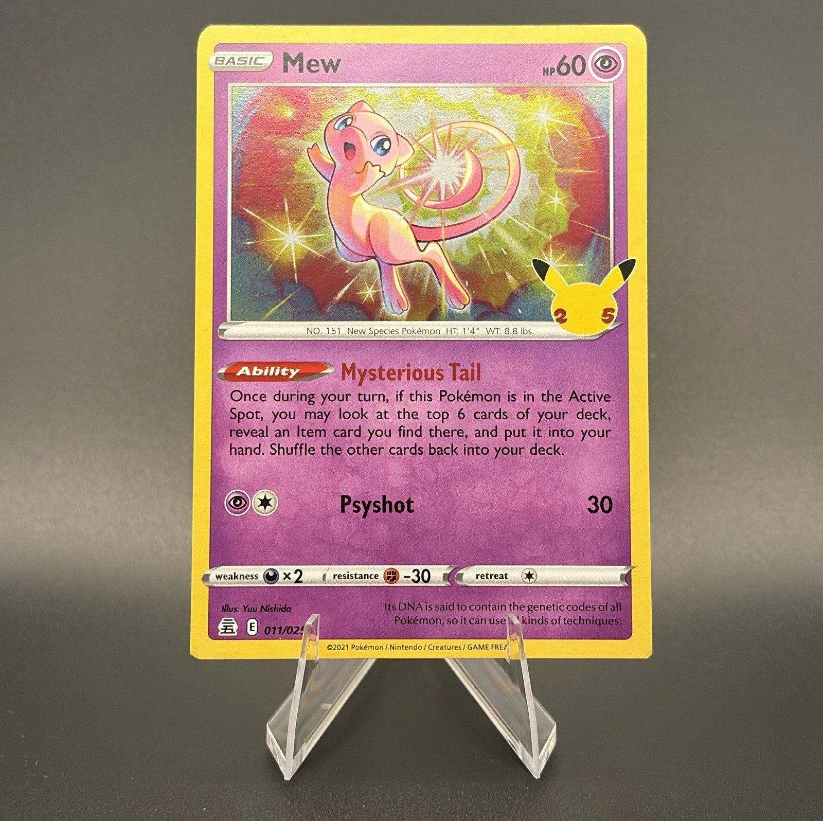 Mew 011/025 Celebrations Holo Rare Pokemon 2021