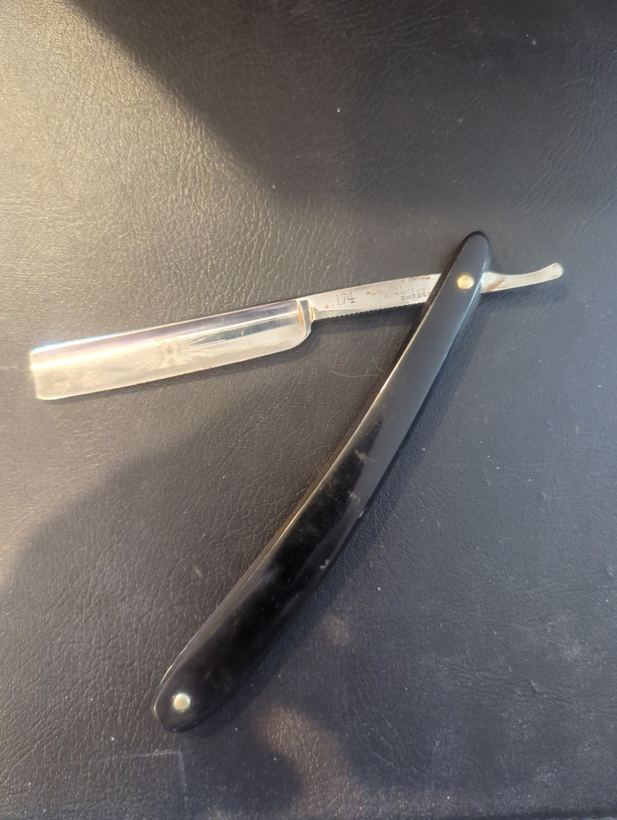 Vintage Klas Tornblom Eskilstuna 174 Straight Razer Made In Sweden