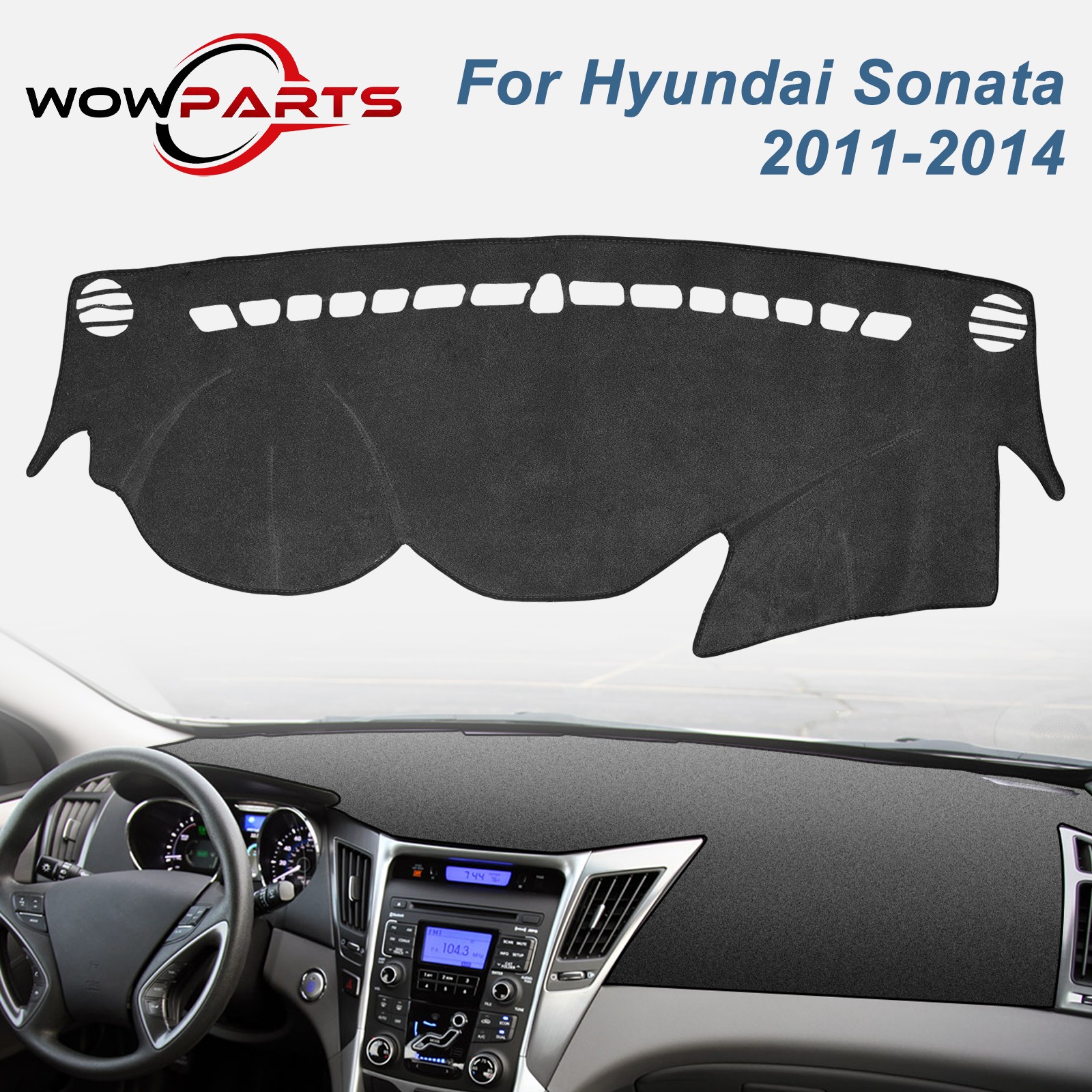 For Hyundai Sonata 2011-2014 Dashmat Dash Cover Dashboard Mat Car Interior Pad