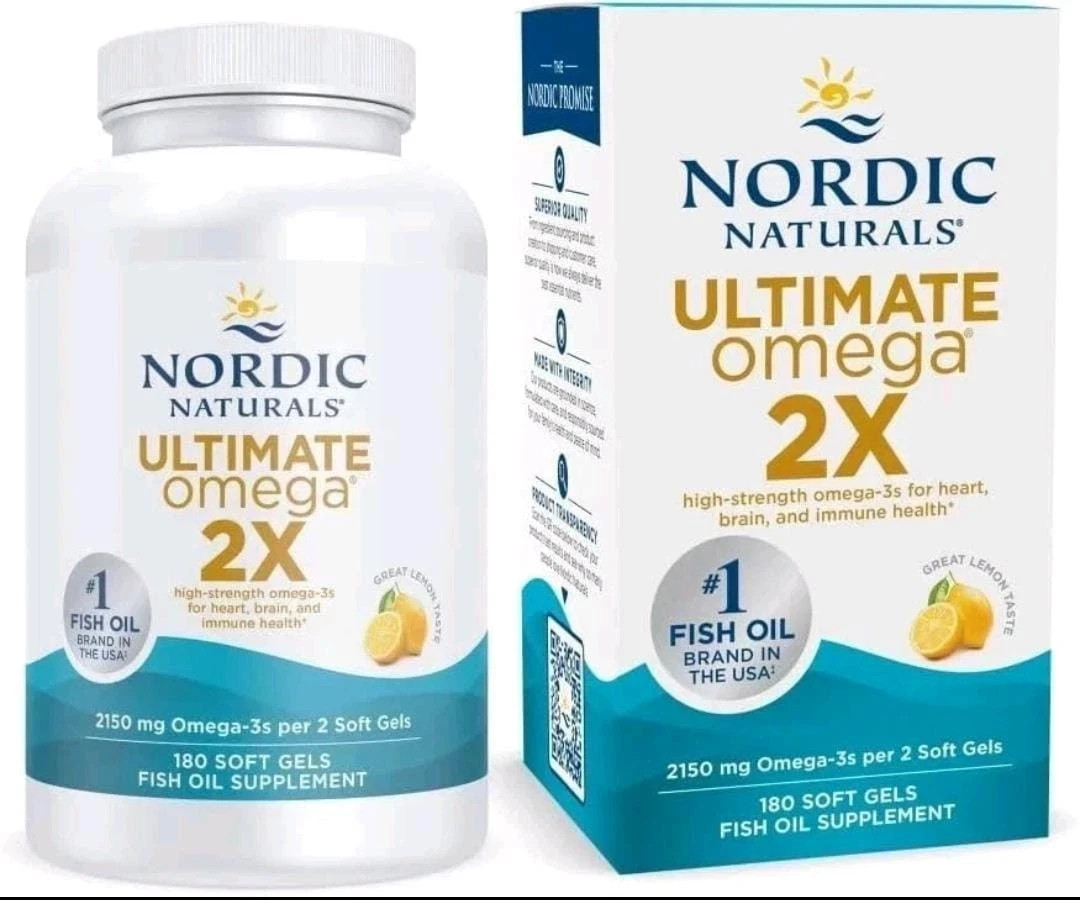 Nordic Naturals Ultimate Omega 2x Fish Oil 2150 mg 180 SoftGels EPA & DHA Nordic Naturals Ultimate Omega 2x Fish Oil 2150 mg 180 SoftGels EPA & DHA