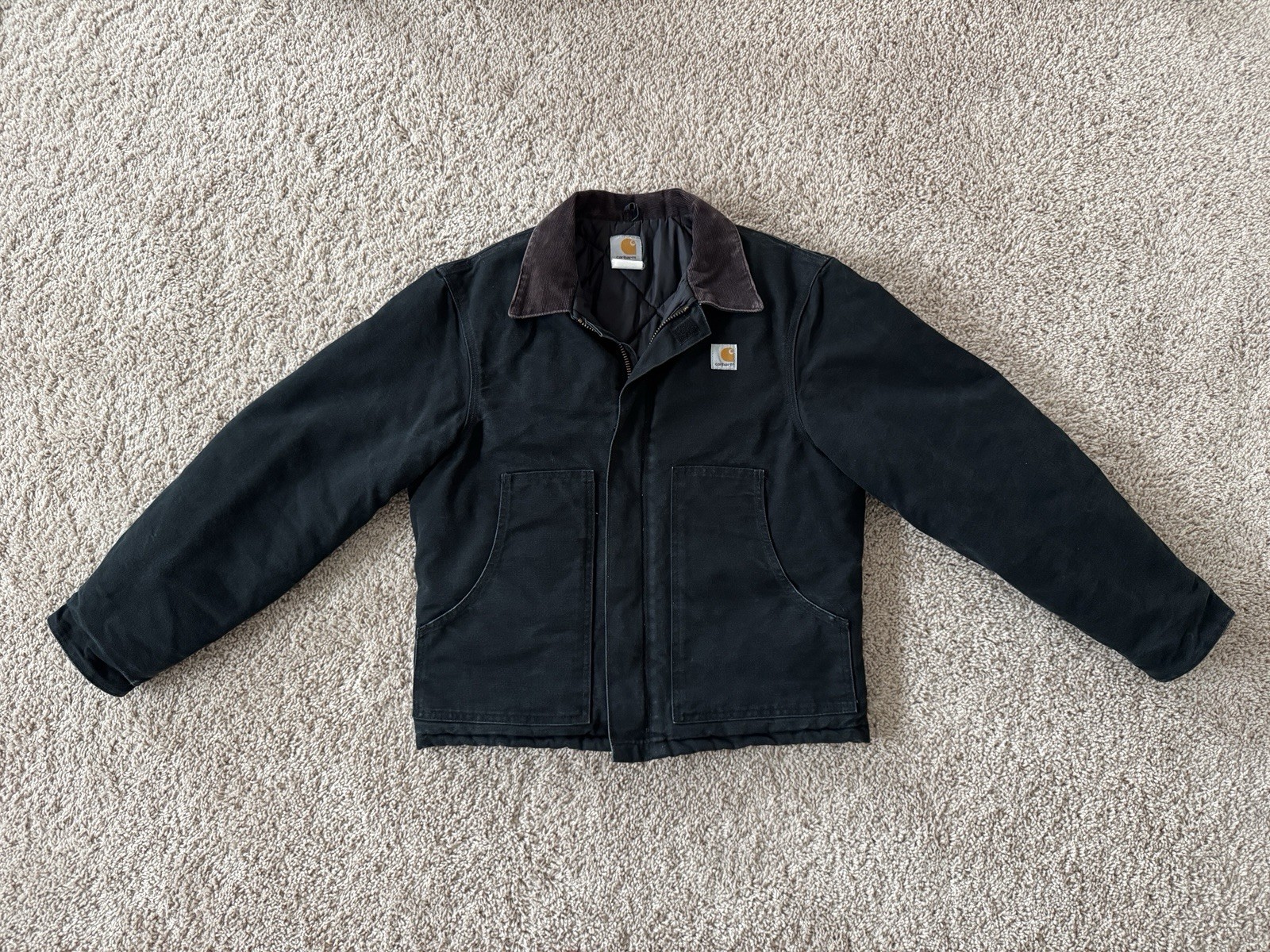 Vintage Carhartt J02 Arctic Jacket Black Size Medium Made In USA Vintage Carhartt J02 Arctic Jacket Black Size Medium Made In USA