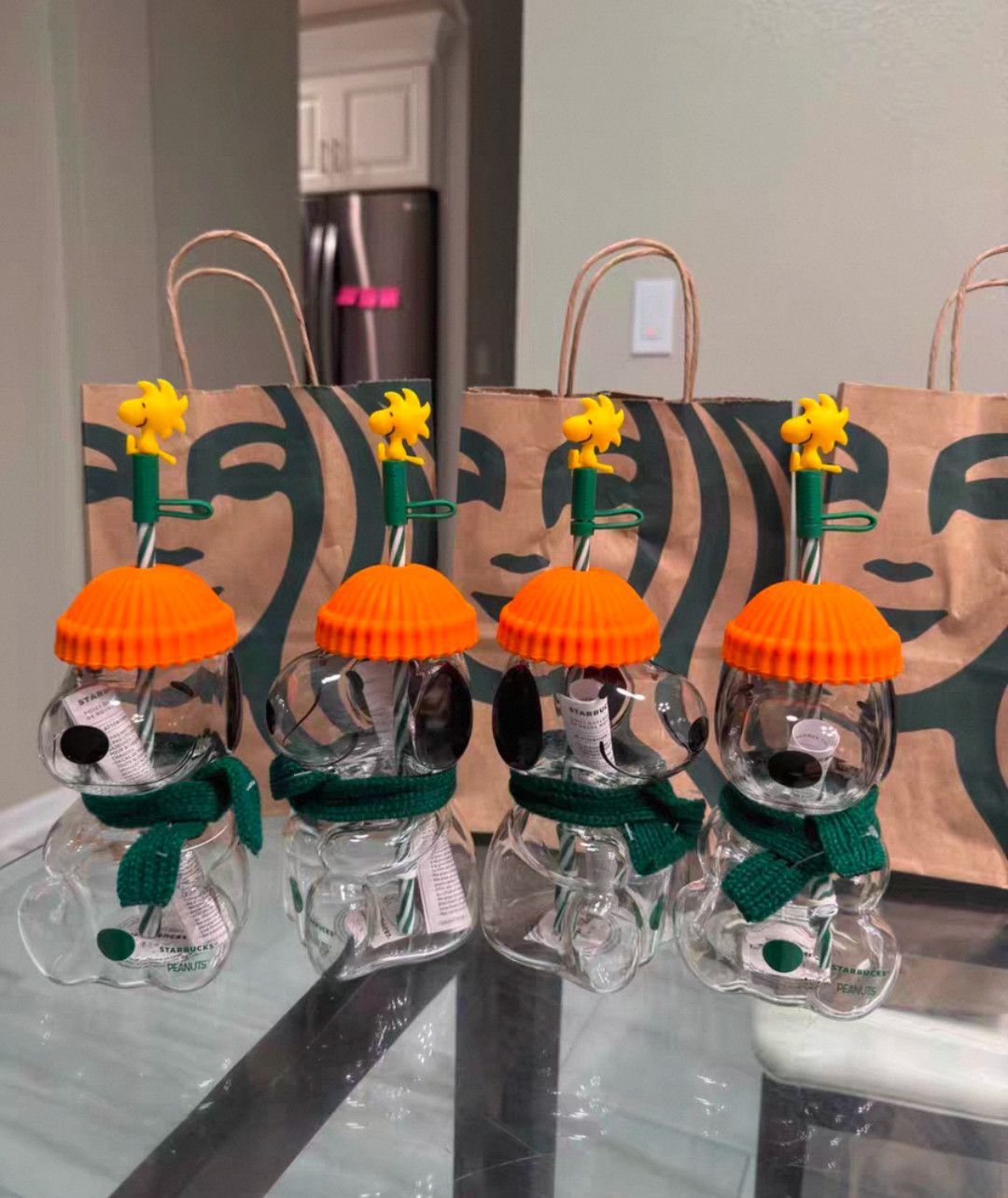 NEW 2026 Starbucks x Peanuts Snoopy Glass Cup Brand New 100% Authentic NEW 2026 Starbucks x Peanuts Snoopy Glass Cup Brand New 100% Authentic