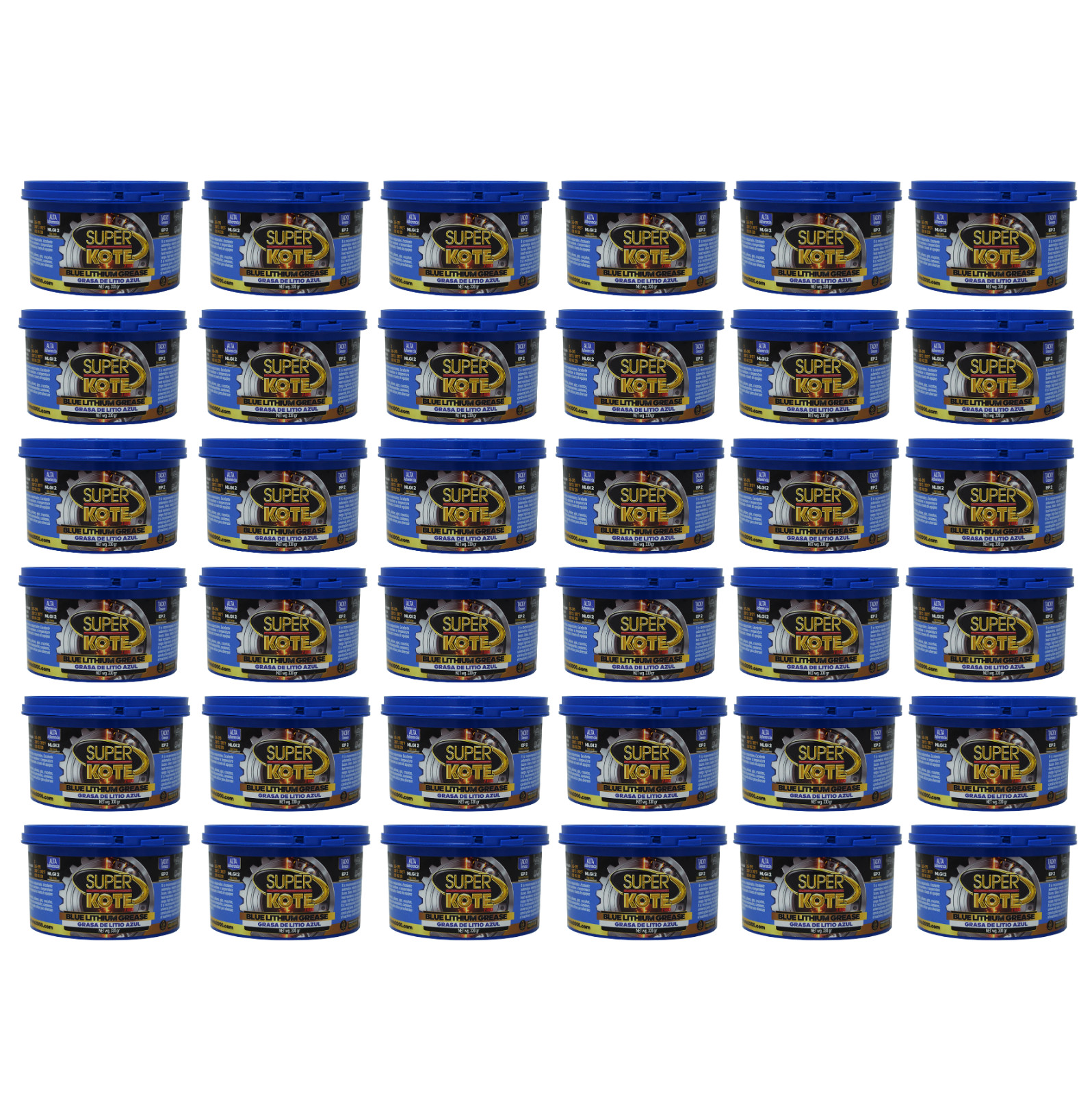 Multipurpose Blue Lithium Grease NLGI 2 360g x 36 Pack. Superkote 2000
