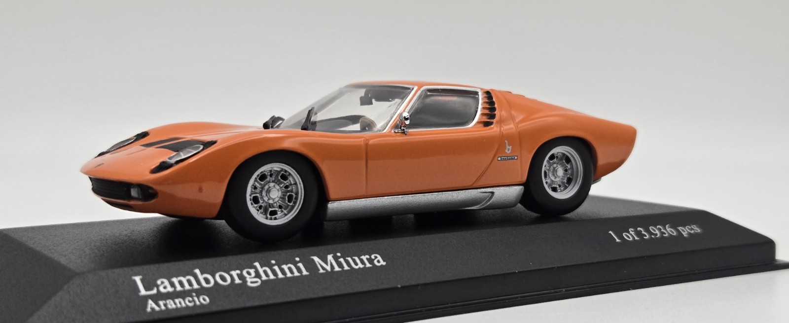 Paul\'s Model Art Minichamps 1966 Lamborghini Miura 1/43 Orange 🧡 Rare, WOW MIB Paul\'s Model Art Minichamps 1966 Lamborghini Miura 1/43 Orange 🧡 Rare, WOW MIB