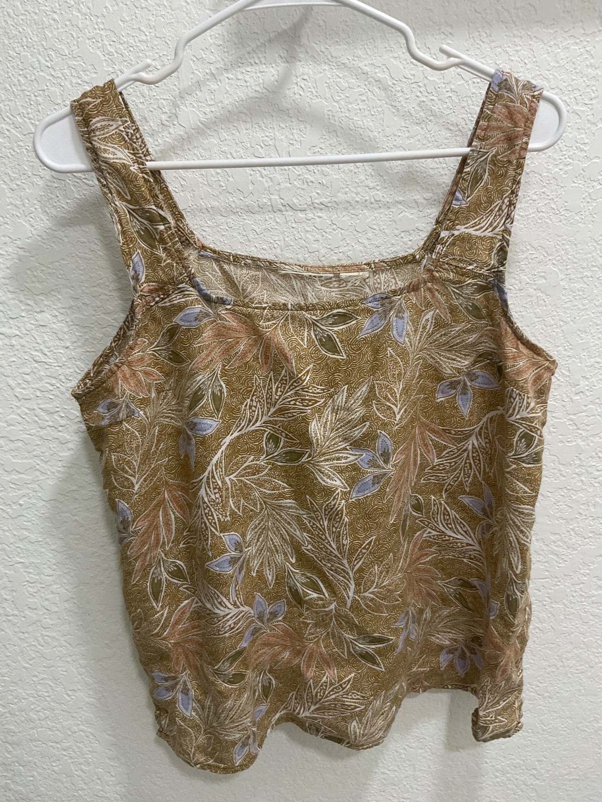 Cynthia Rowley 100% Linen Tank Top Women M Floral Leaf Print Sleeveless Blouse Cynthia Rowley 100% Linen Tank Top Women M Floral Leaf Print Sleeveless Blouse