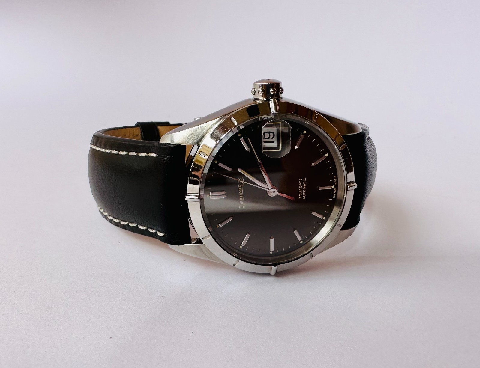 Eberhard & Co. Aquadate Automatic Ref 41007-A Date Men\'s Watch US