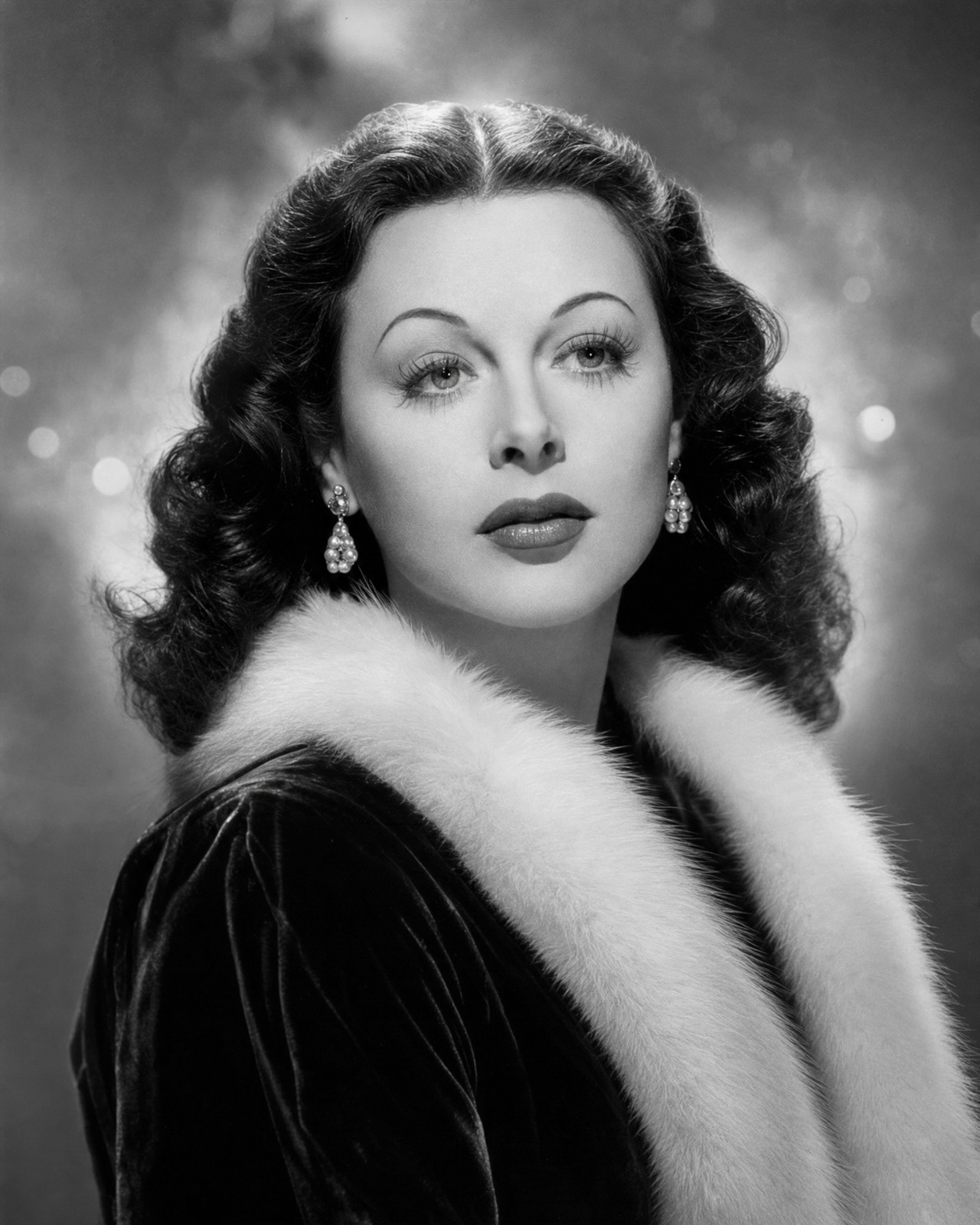 Hedy Lamarr Winter Elegance Vintage Hollywood Art/206983622