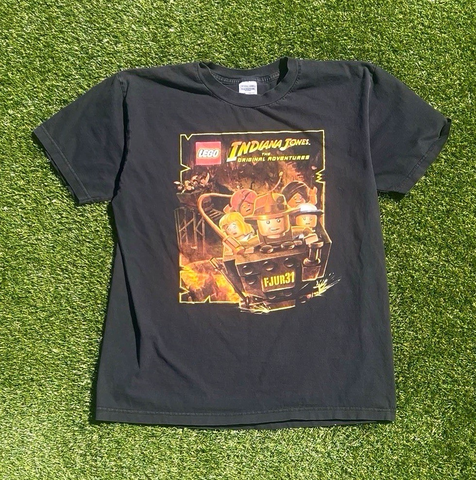RARE LEGO Indiana Jones Original Adventures Graphic Tee 🧱🔥