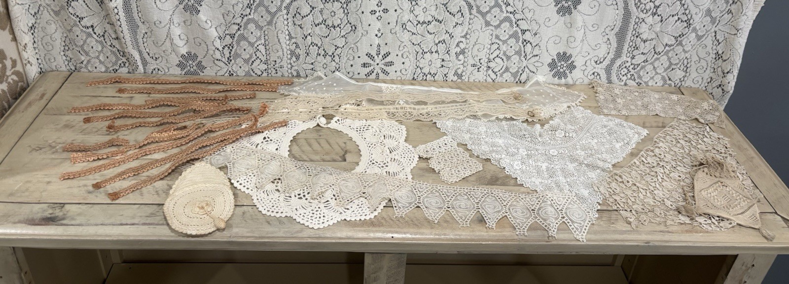 large assortment of Vintage Victorian lace/trim large assortment of Vintage Victorian lace/trim