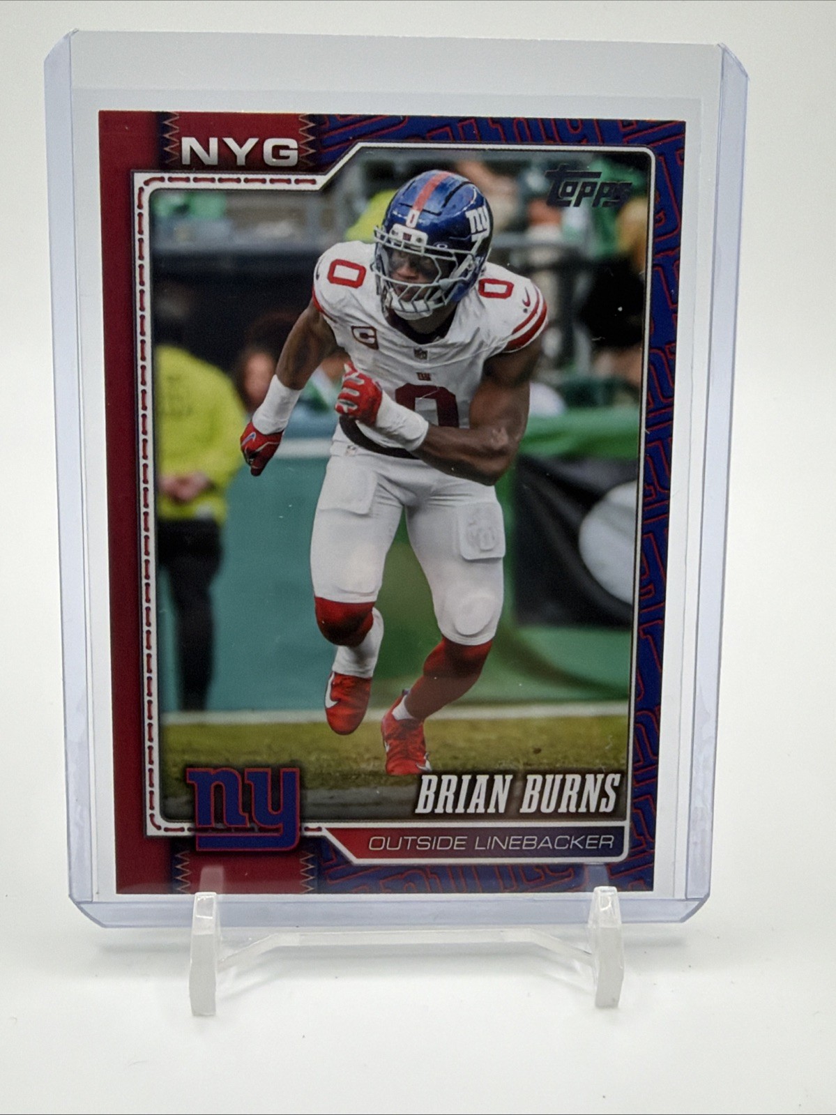 2026 Topps Flagship Brian Burns #234 Team Logo Border SP New York Giants 2026 Topps Flagship Brian Burns #234 Team Logo Border SP New York Giants