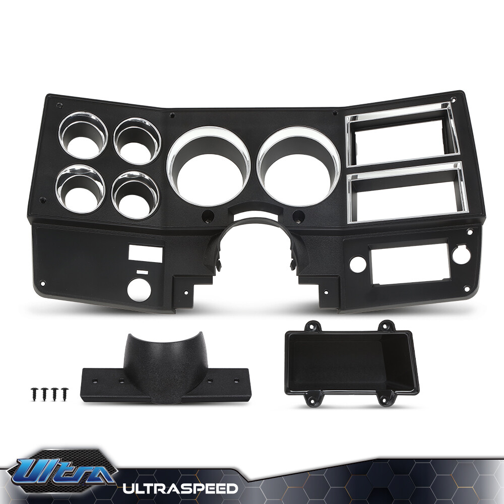 Fit For 1981 1982 1983 Chevrolet GMC Truck Dash Instrument Bezel W/ A/C+Storage