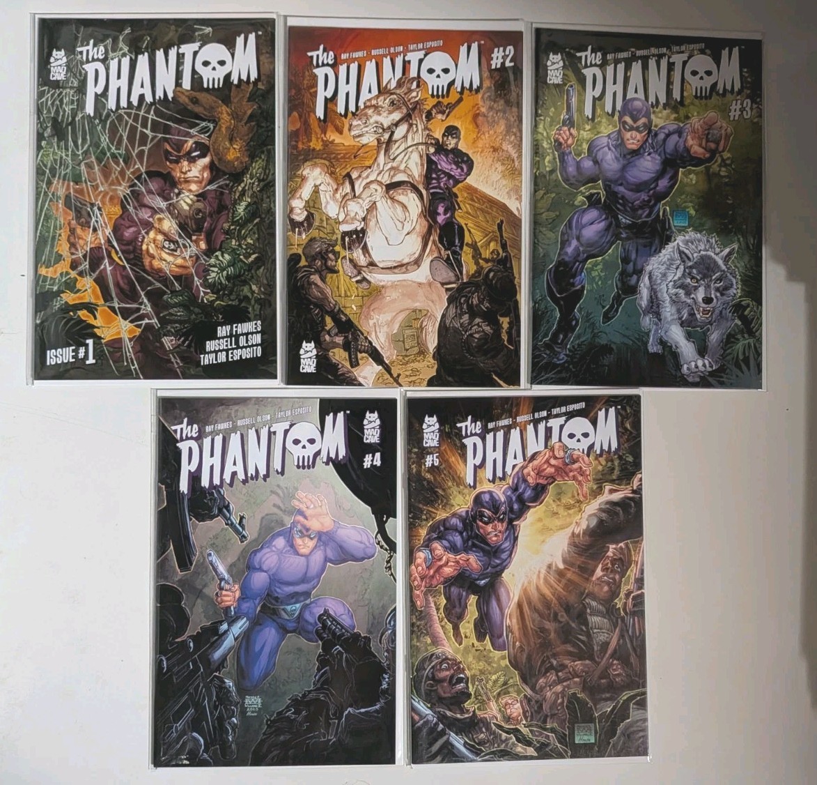 PHANTOM (2026) #1 2 3 4 5 NM-/VF+ COMPLETE SERIES SET MAD CAVE STUDIOS