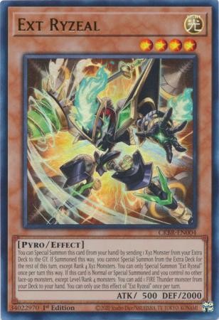 Yugioh LP Ext Ryzeal - CRBR-EN004 - Ultra Rare - 1st Edition Lightly Played, En