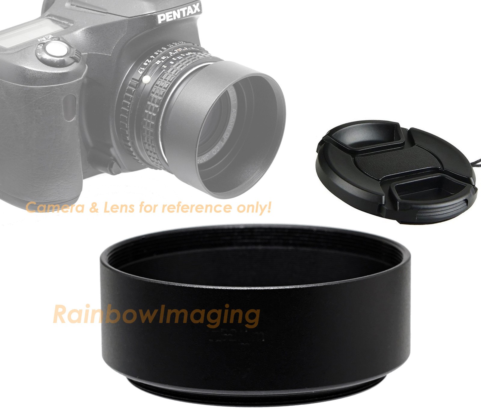 58mm Metal Screw-in Hood for Standard Lens, with 62mm Lens Cap 58mm Metal Screw-in Hood for Standard Lens, with 62mm Lens Cap