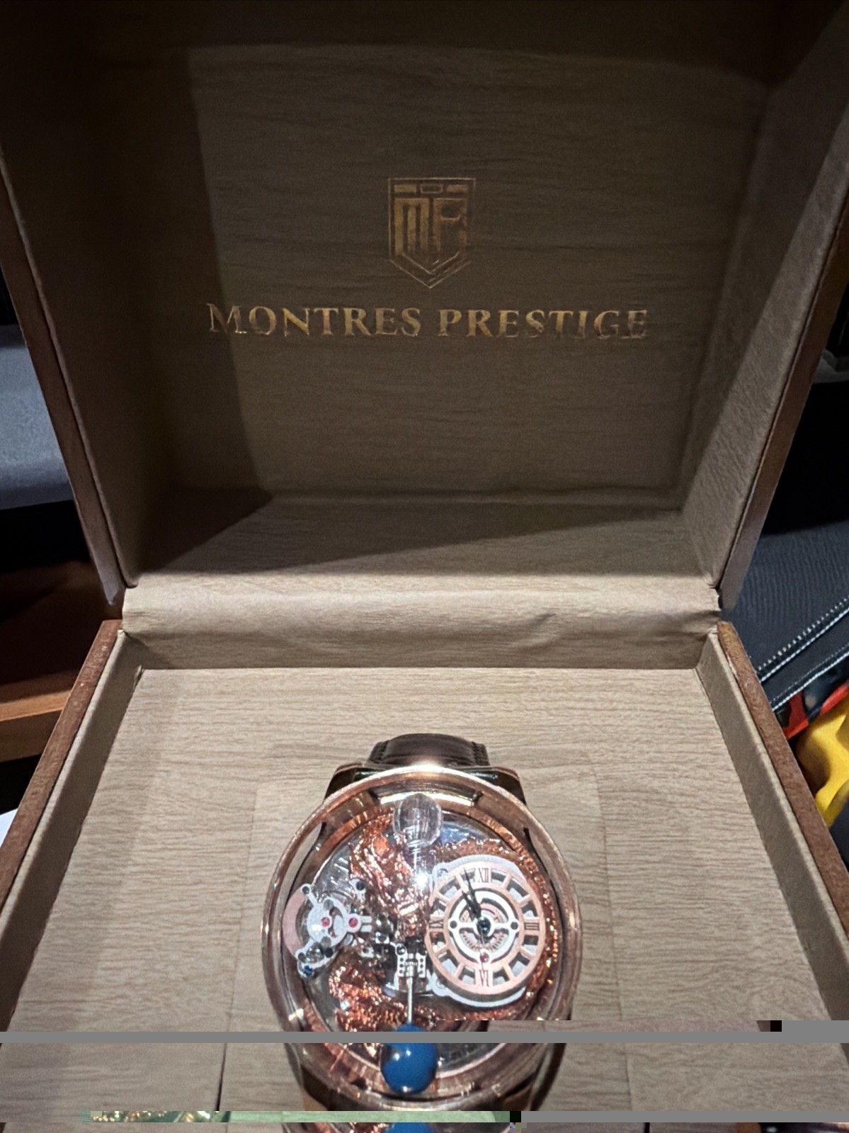 Montres Prestige x Invicta MPW-0141 Dragon Skeleton Quartz Watch 46mm Rose Gold Montres Prestige x Invicta MPW-0141 Dragon Skeleton Quartz Watch 46mm Rose Gold