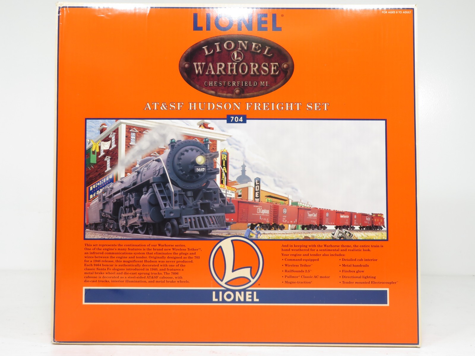 Lionel 6-11838 AT&SF Hudson Warhorse Freight Set LN 