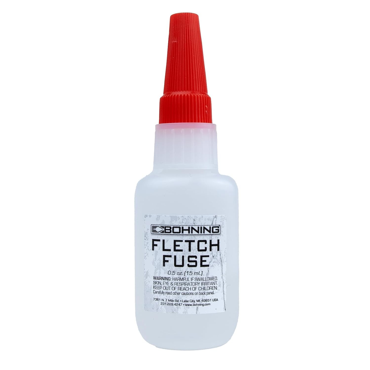 Bohning Fletch Fuse Instant Glue for Arrow Fletching 1/2 oz Fletching Adhesive