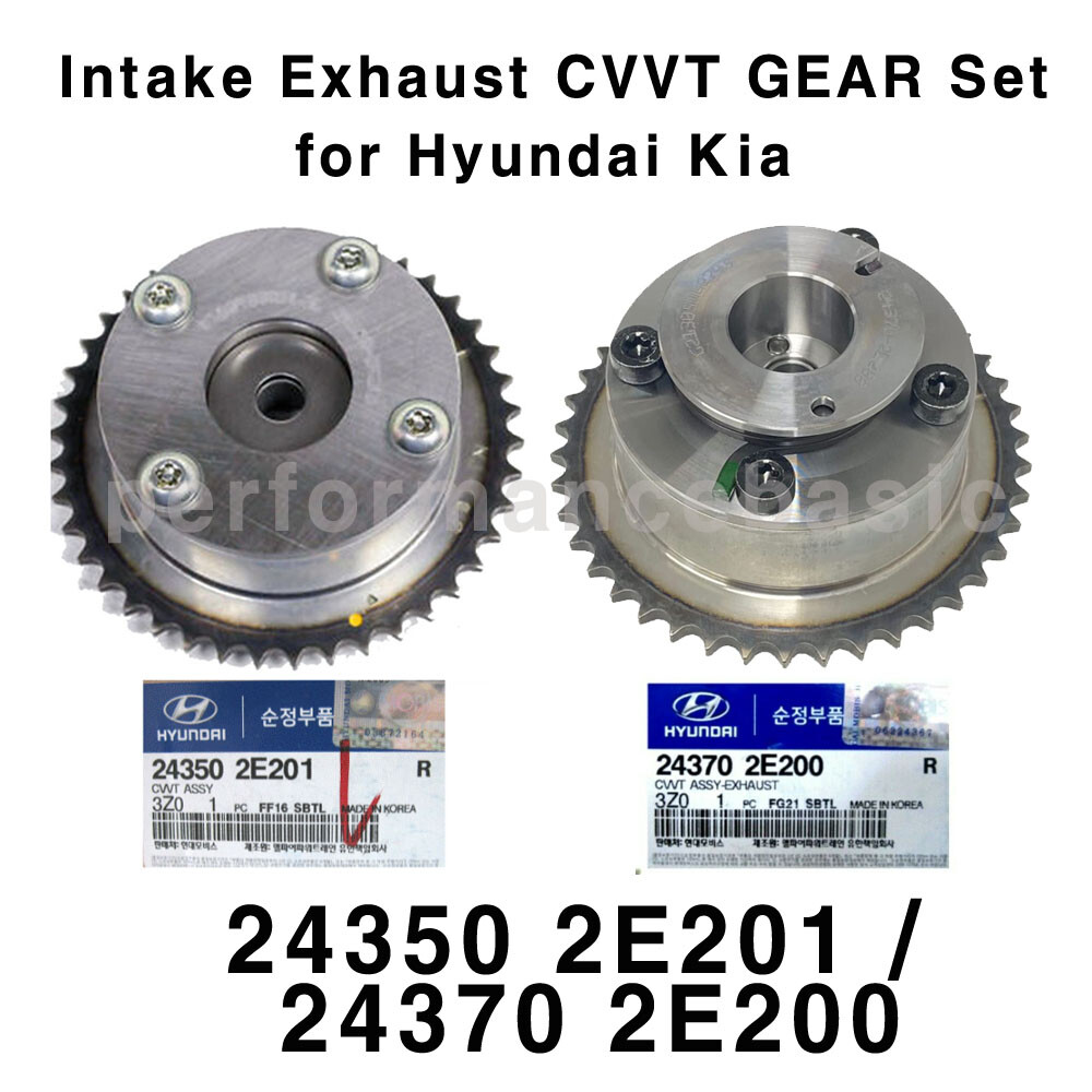 OEM Intake Exhaust CVVT GEAR 2p Set for Hyundai Elantra Tucson Kia Forte Soul OEM Intake Exhaust CVVT GEAR 2p Set for Hyundai Elantra Tucson Kia Forte Soul
