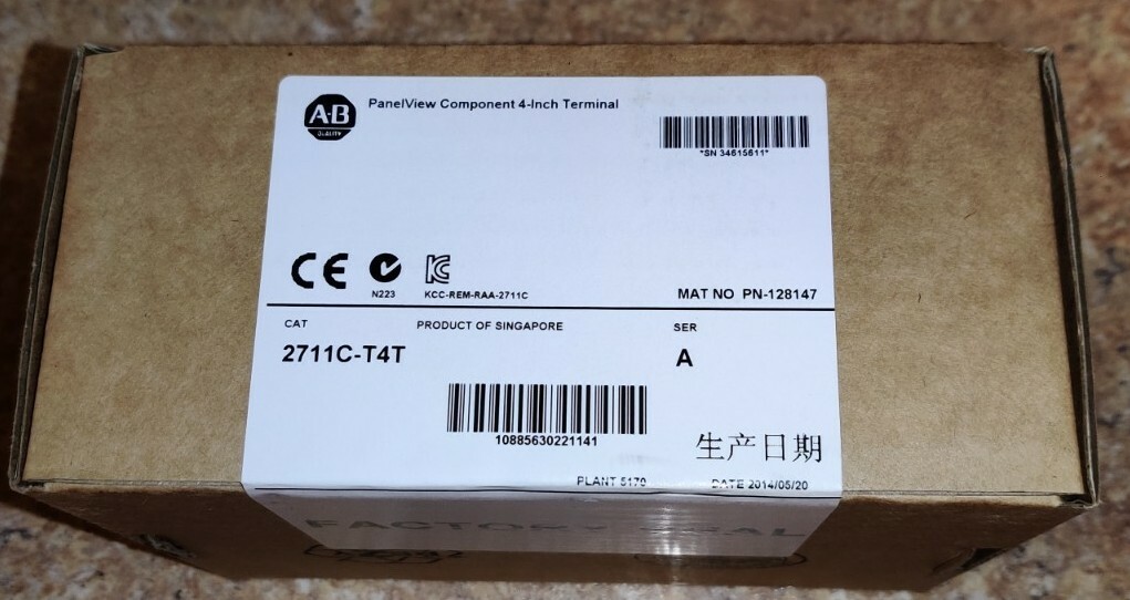New Allen Bradley 2711C-T4T Series A Panelview 4 Inch Terminal Factory Sealed New Allen Bradley 2711C-T4T Series A Panelview 4 Inch Terminal Factory Sealed