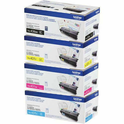 Brother TN436BK Toner Cartridge Set - Black/Yellow/Cyan/Magenta Brother TN436BK Toner Cartridge Set - Black/Yellow/Cyan/Magenta