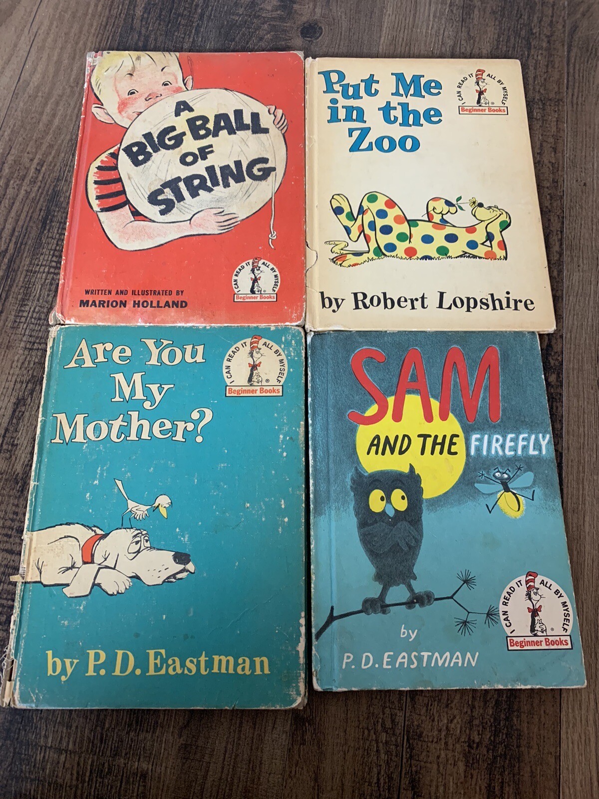 4 Vintage 50s & 60s Beginner Books By Robert Lopshire, P.D. Eastman & Marion