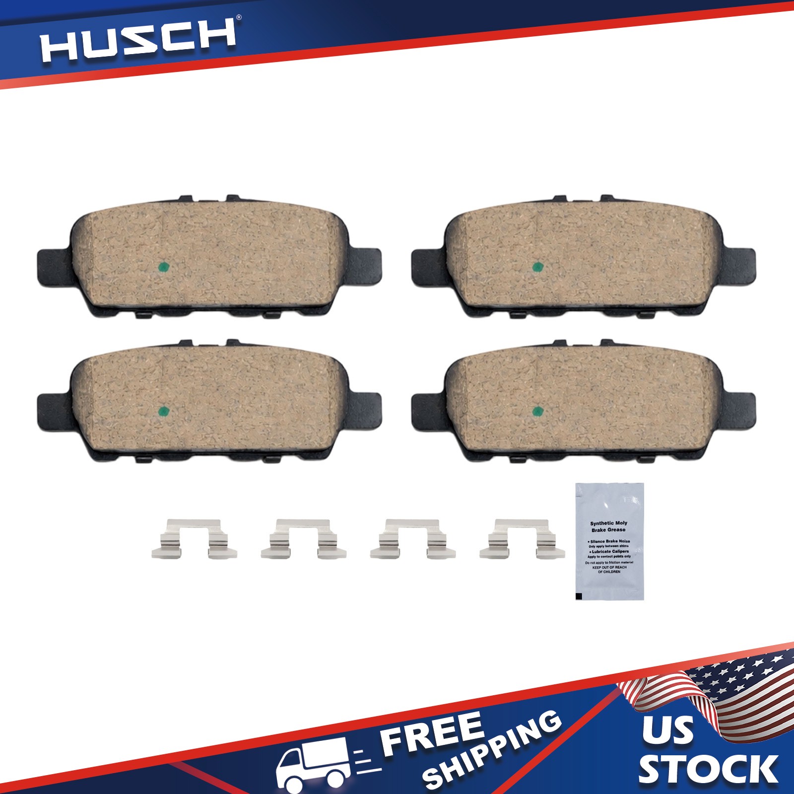 Rear Ceramic Brake Pads for NISSAN	ROGUE ROGUE SPORT SENTRA