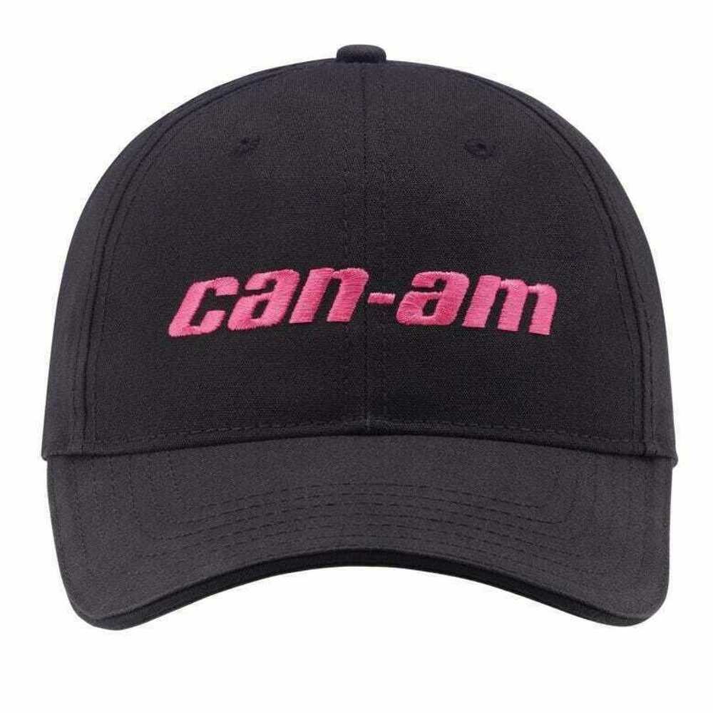 CAN-AM Classic Curved Cap Black/Pink SMALL 4486830036