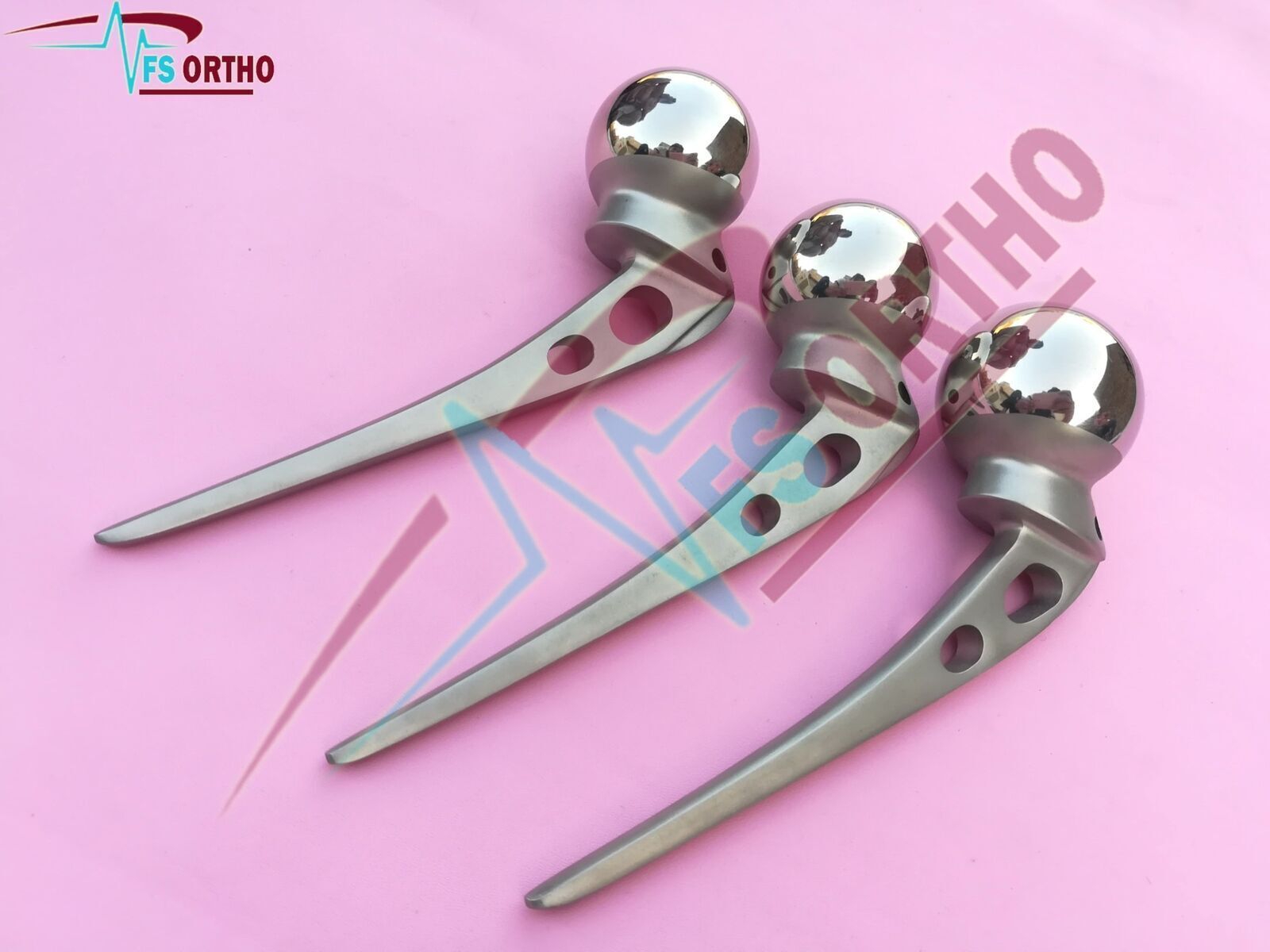 AMP Hip Prosthesis Orthopedic instruments 44mm,45mm & 46mm 3 pcs lot