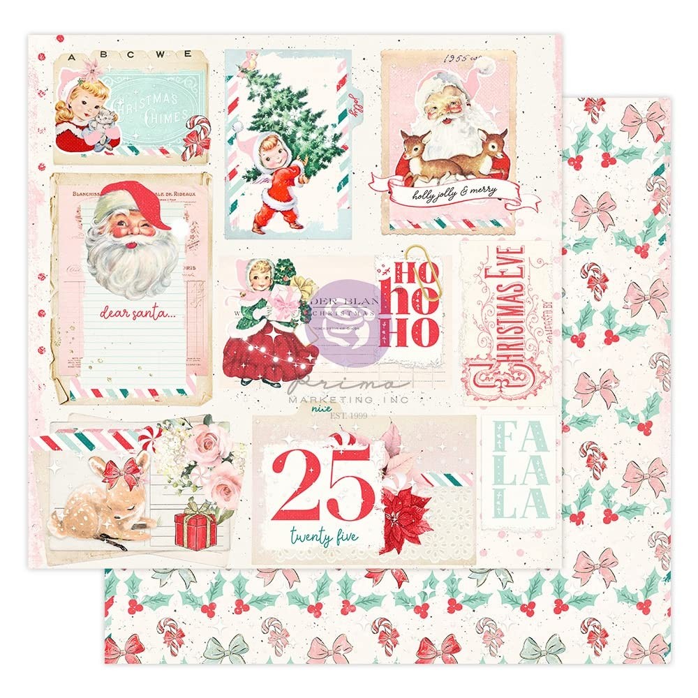 PRIMA MARKETING INC Candy Cane Lane Double-Sided Cardstock 12\ PRIMA MARKETING INC Candy Cane Lane Double-Sided Cardstock 12\