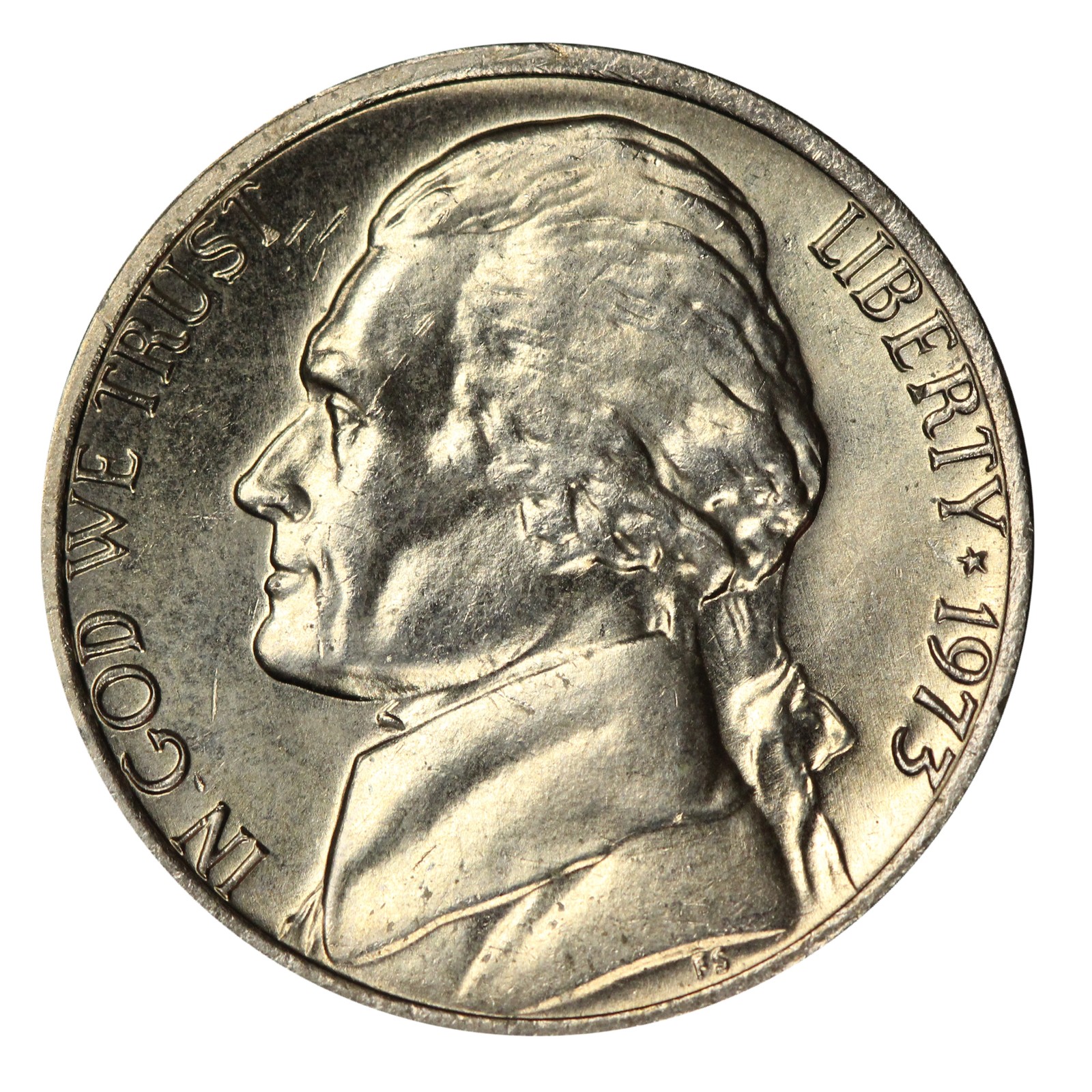 1973-P Full Step FS Gem BU Jefferson Nickel - RARE 6 Steps (SP) 1973-P Full Step FS Gem BU Jefferson Nickel - RARE 6 Steps (SP)