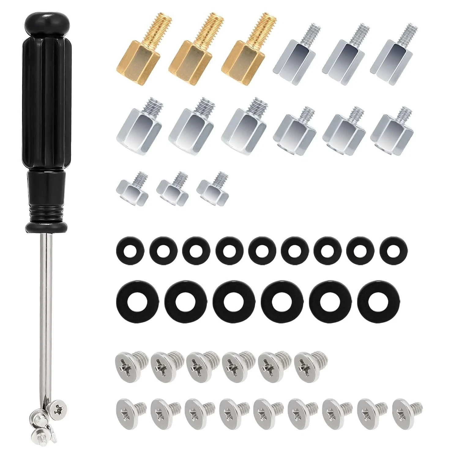 46 PCS M.2 NVMe SSD Mounting Screws Kit for Asus Gigabyte ASRock MSI Dell. 46 PCS M.2 NVMe SSD Mounting Screws Kit for Asus Gigabyte ASRock MSI Dell.