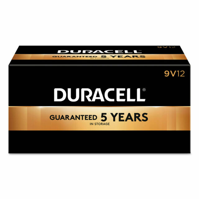 12 Pack Duracell CopperTop 9V Alkaline Batteries Exp. 2031