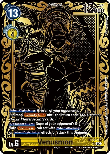 Venusmon Alternate Art Foil - BT10-042 NM - Digimon TCG